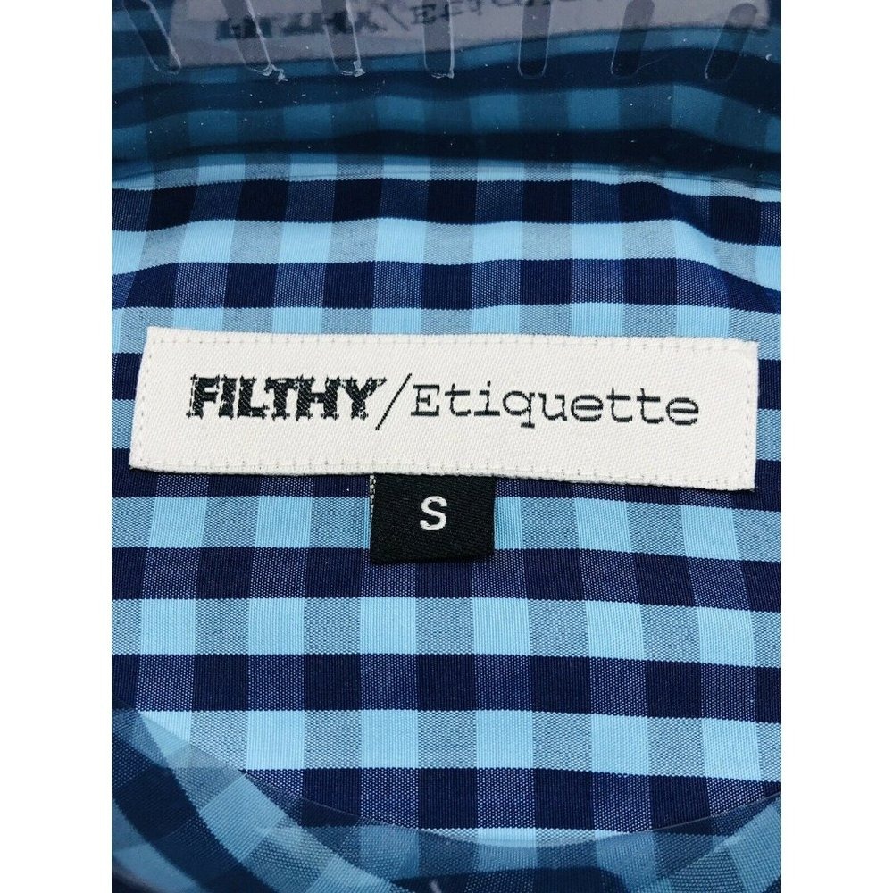 Filthy Etiquette Men's Button Down Shirt Long Sleeve Size S - Picture 2 of 4
